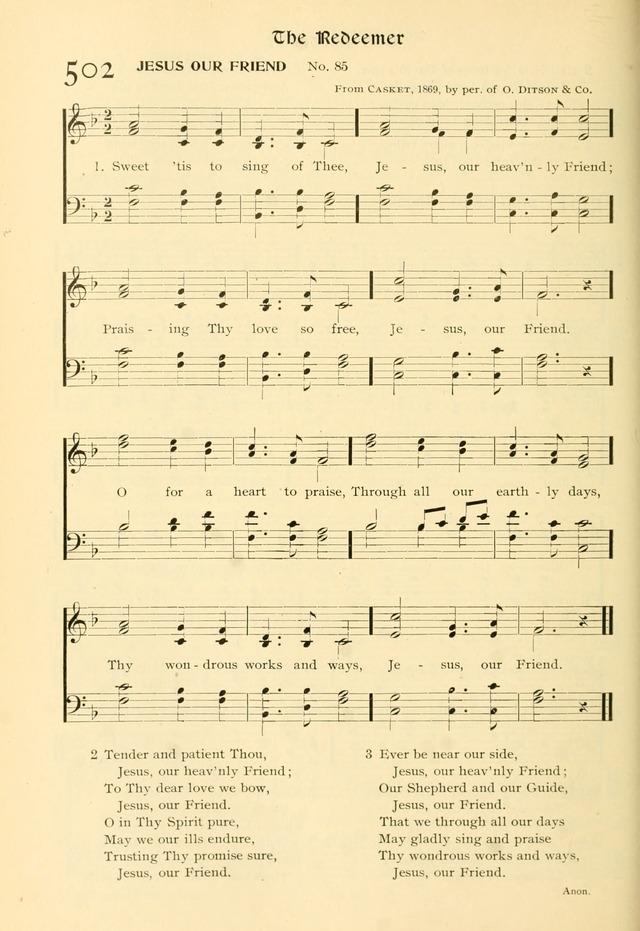 Evangelical Lutheran hymnal: with music page 495