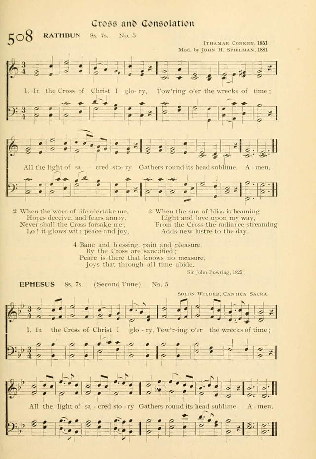 Evangelical Lutheran hymnal: with music page 500