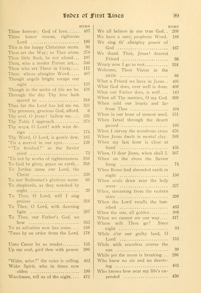 Evangelical Lutheran hymnal: with music page 610