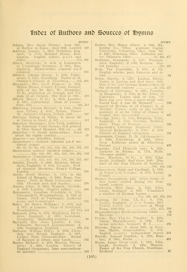 Evangelical Lutheran hymnal: with music page 616