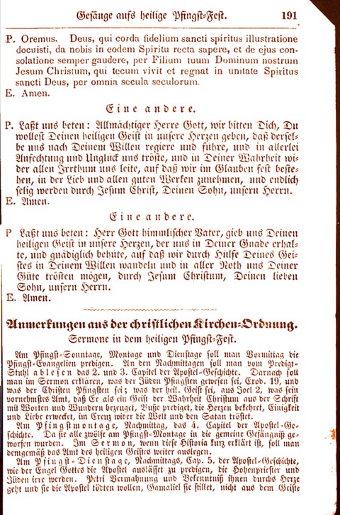 Evangelisch-Lutherisches Gesang-Buch: worin die gebräuchlichsten alten Kirchen-Lieder Dr. M. Lutheri und anderer reinen lehrer und zeugen Gottes, zur Befoerderung der wahren ... (2. verm. Aus.) page 191