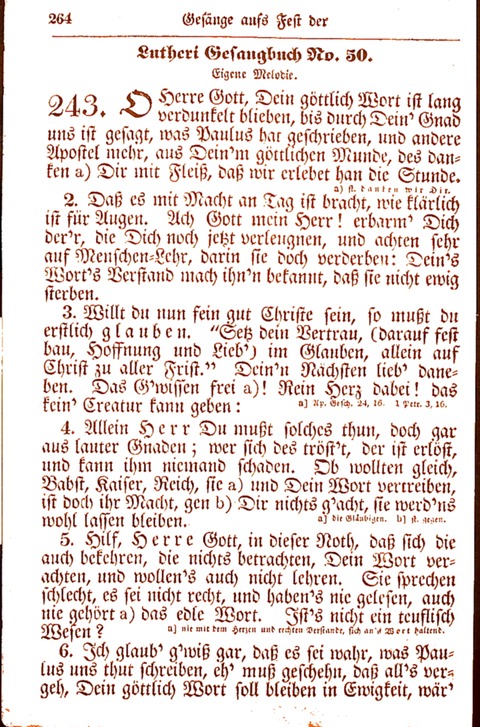 Evangelisch-Lutherisches Gesang-Buch: worin die gebräuchlichsten alten Kirchen-Lieder Dr. M. Lutheri und anderer reinen lehrer und zeugen Gottes, zur Befoerderung der wahren ... (2. verm. Aus.) page 265