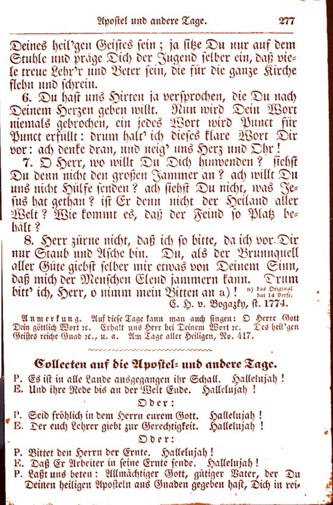 Evangelisch-Lutherisches Gesang-Buch: worin die gebräuchlichsten alten Kirchen-Lieder Dr. M. Lutheri und anderer reinen lehrer und zeugen Gottes, zur Befoerderung der wahren ... (2. verm. Aus.) page 278