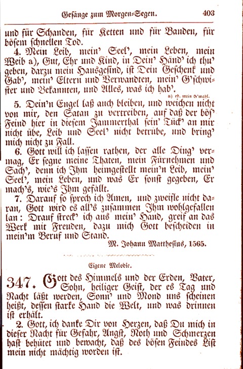 Evangelisch-Lutherisches Gesang-Buch: worin die gebräuchlichsten alten Kirchen-Lieder Dr. M. Lutheri und anderer reinen lehrer und zeugen Gottes, zur Befoerderung der wahren ... (2. verm. Aus.) page 404