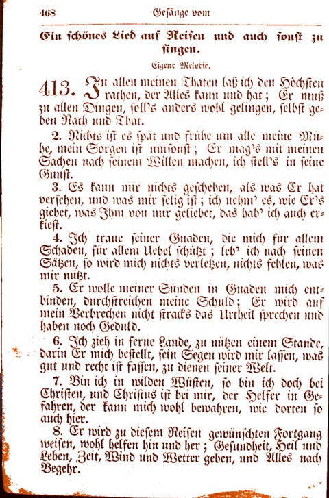 Evangelisch-Lutherisches Gesang-Buch: worin die gebräuchlichsten alten Kirchen-Lieder Dr. M. Lutheri und anderer reinen lehrer und zeugen Gottes, zur Befoerderung der wahren ... (2. verm. Aus.) page 469