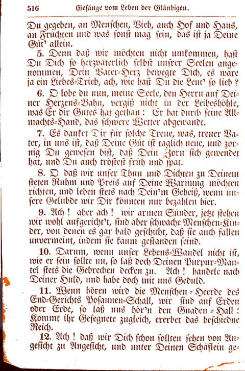 Evangelisch-Lutherisches Gesang-Buch: worin die gebräuchlichsten alten Kirchen-Lieder Dr. M. Lutheri und anderer reinen lehrer und zeugen Gottes, zur Befoerderung der wahren ... (2. verm. Aus.) page 517