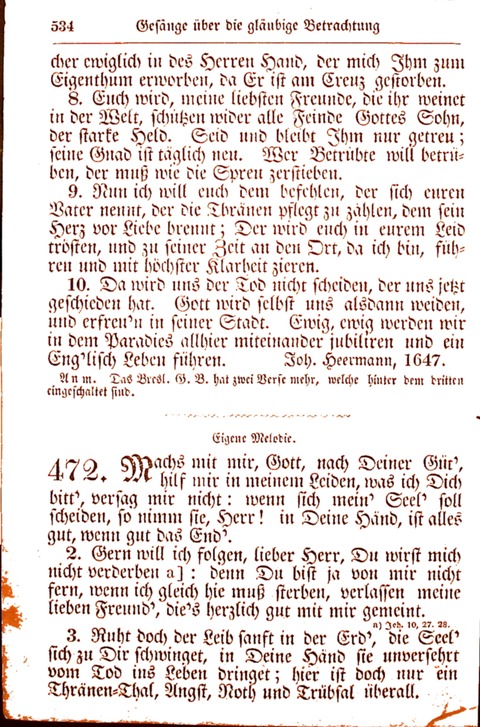 Evangelisch-Lutherisches Gesang-Buch: worin die gebräuchlichsten alten Kirchen-Lieder Dr. M. Lutheri und anderer reinen lehrer und zeugen Gottes, zur Befoerderung der wahren ... (2. verm. Aus.) page 535