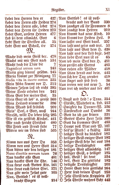 Evangelisch-Lutherisches Gesang-Buch: worin die gebräuchlichsten alten Kirchen-Lieder Dr. M. Lutheri und anderer reinen lehrer und zeugen Gottes, zur Befoerderung der wahren ... (2. verm. Aus.) page x
