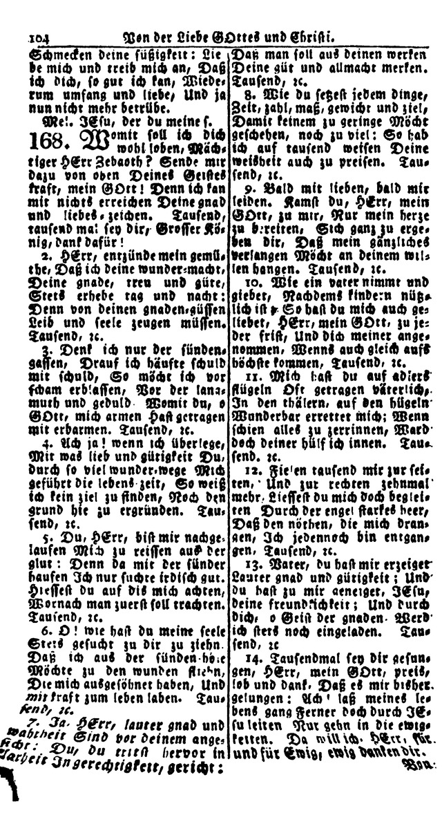 Erbauliche Lieder-Sammlung: zum gottestdienstlichen Gebrauch in den Vereinigten Evangelische-Lutherischen Gemeinen in Pennsylvanien und den benachbarten Staaten (Die Achte verm. ... Aufl.) page 100