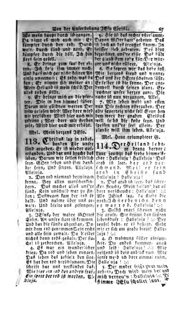 Erbauliche Lieder-Sammlung: zum gottestdienstlichen Gebrauch in den Vereinigten Evangelische-Lutherischen Gemeinen in Pennsylvanien und den benachbarten Staaten (Die Achte verm. ... Aufl.) page 65