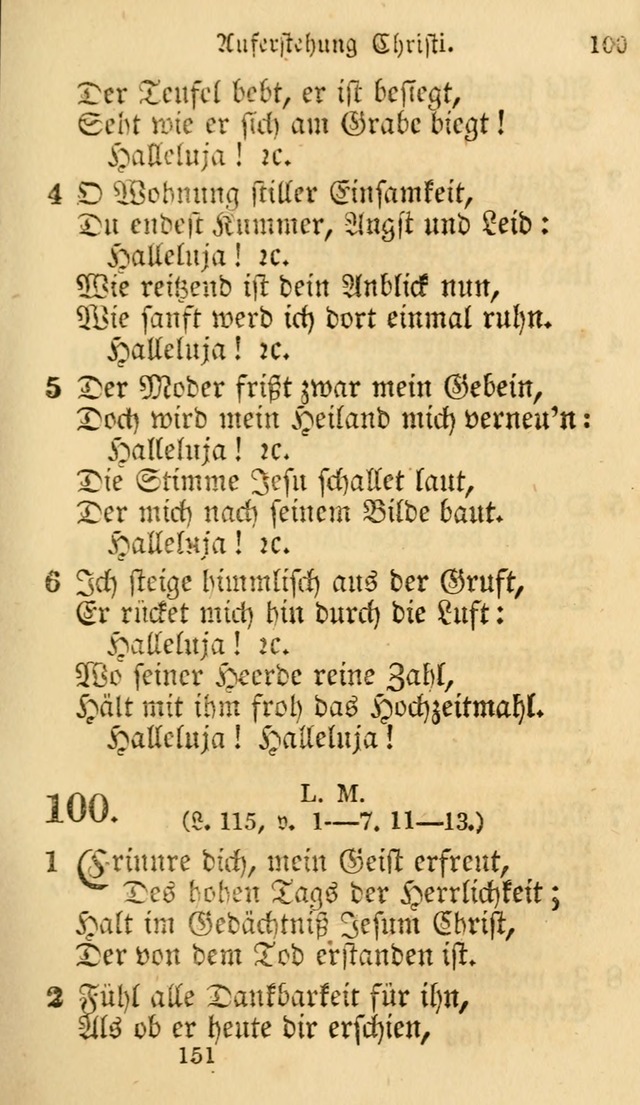 Evangelische Lieder-Sammlung: genommen aus der Liedersammlung und dem Gemeinschaftlichen Gesangbuch in den evanglischen Gemeinen page 151