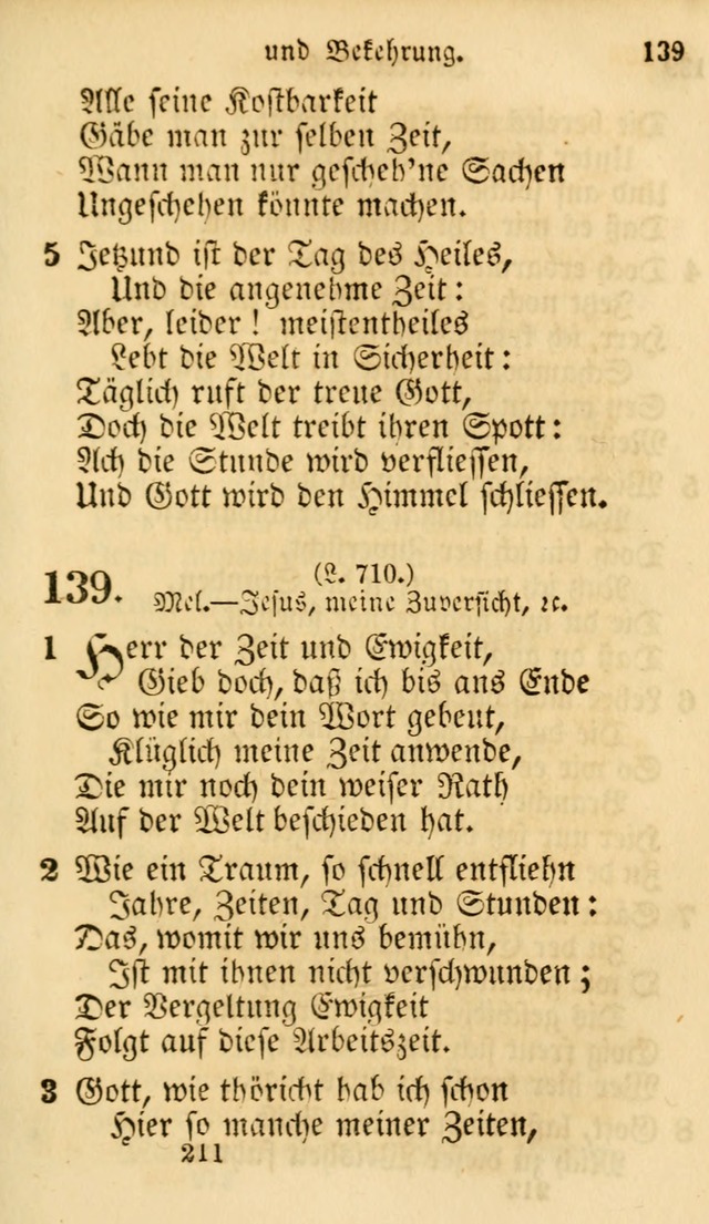 Evangelische Lieder-Sammlung: genommen aus der Liedersammlung und dem Gemeinschaftlichen Gesangbuch in den evanglischen Gemeinen page 211