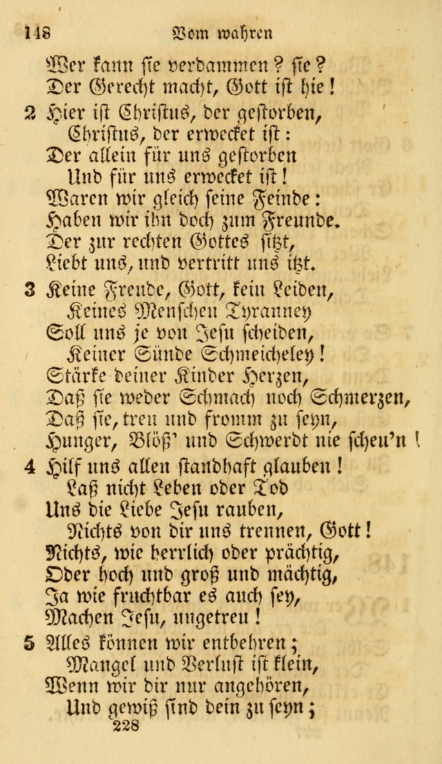 Evangelische Lieder-Sammlung: genommen aus der Liedersammlung und dem Gemeinschaftlichen Gesangbuch in den evanglischen Gemeinen page 228