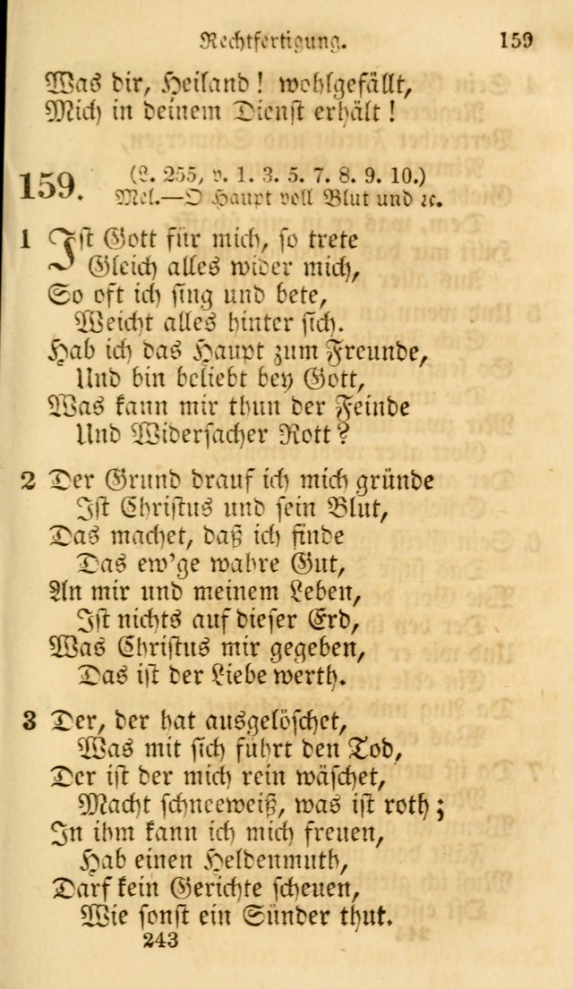 Evangelische Lieder-Sammlung: genommen aus der Liedersammlung und dem Gemeinschaftlichen Gesangbuch in den evanglischen Gemeinen page 243