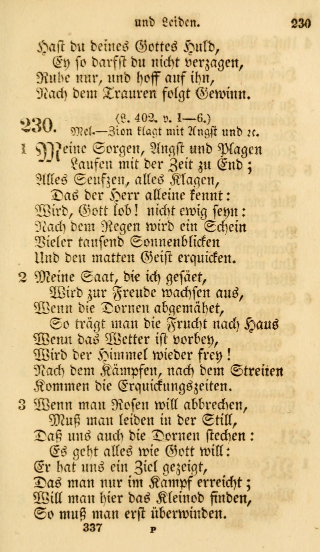 Evangelische Lieder-Sammlung: genommen aus der Liedersammlung und dem Gemeinschaftlichen Gesangbuch in den evanglischen Gemeinen page 337
