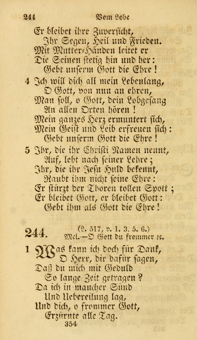 Evangelische Lieder-Sammlung: genommen aus der Liedersammlung und dem Gemeinschaftlichen Gesangbuch in den evanglischen Gemeinen page 354