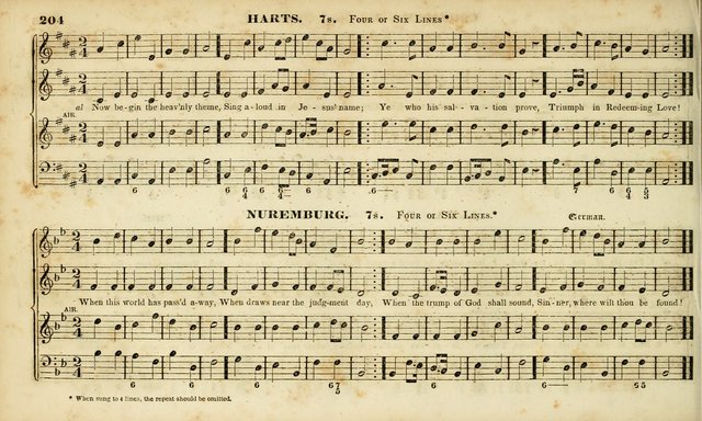 Evangelical Musick: or, The Sacred Minstrel and Sacred Harp United: consisting of a great variety of psalm and hymn tunes, set pieces, anthems, etc. (10th ed) page 204