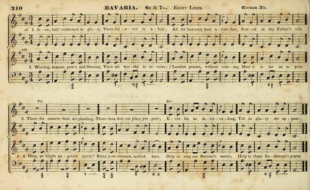 Evangelical Musick: or, The Sacred Minstrel and Sacred Harp United: consisting of a great variety of psalm and hymn tunes, set pieces, anthems, etc. (10th ed) page 210