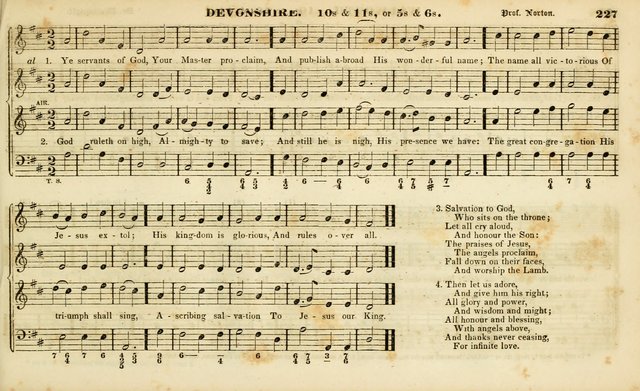 Evangelical Musick: or, The Sacred Minstrel and Sacred Harp United: consisting of a great variety of psalm and hymn tunes, set pieces, anthems, etc. (10th ed) page 227