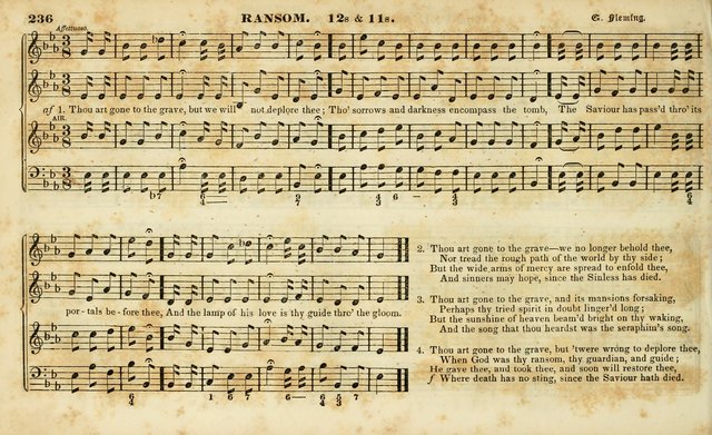Evangelical Musick: or, The Sacred Minstrel and Sacred Harp United: consisting of a great variety of psalm and hymn tunes, set pieces, anthems, etc. (10th ed) page 236