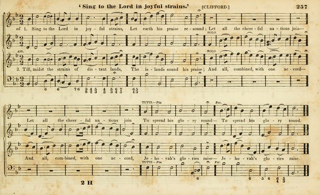 Evangelical Musick: or, The Sacred Minstrel and Sacred Harp United: consisting of a great variety of psalm and hymn tunes, set pieces, anthems, etc. (10th ed) page 257