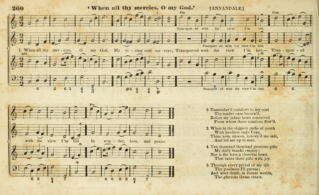 Evangelical Musick: or, The Sacred Minstrel and Sacred Harp United: consisting of a great variety of psalm and hymn tunes, set pieces, anthems, etc. (10th ed) page 260