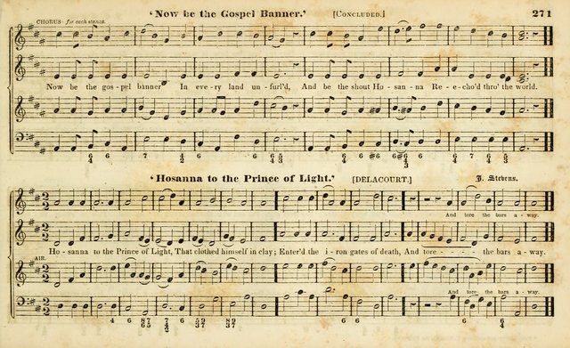 Evangelical Musick: or, The Sacred Minstrel and Sacred Harp United: consisting of a great variety of psalm and hymn tunes, set pieces, anthems, etc. (10th ed) page 271