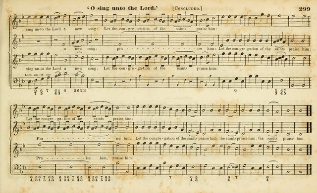 Evangelical Musick: or, The Sacred Minstrel and Sacred Harp United: consisting of a great variety of psalm and hymn tunes, set pieces, anthems, etc. (10th ed) page 299