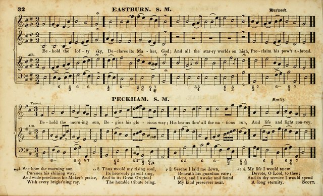 Evangelical Musick: or, The Sacred Minstrel and Sacred Harp United: consisting of a great variety of psalm and hymn tunes, set pieces, anthems, etc. (10th ed) page 32
