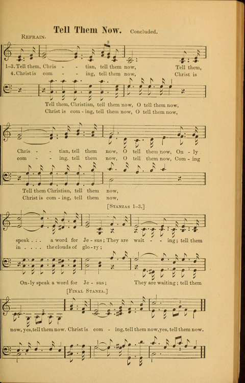 Echoes of Paradise: a choice collection of Christian hymns suitable for Sabbath schools and all other departments of religious work page 109