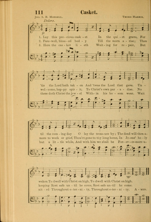 Echoes of Paradise: a choice collection of Christian hymns suitable for Sabbath schools and all other departments of religious work page 110