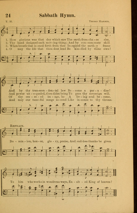 Echoes of Paradise: a choice collection of Christian hymns suitable for Sabbath schools and all other departments of religious work page 23