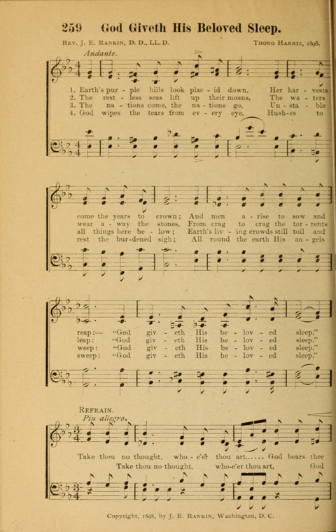 Echoes of Paradise: a choice collection of Christian hymns suitable for Sabbath schools and all other departments of religious work page 260