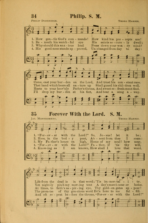 Echoes of Paradise: a choice collection of Christian hymns suitable for Sabbath schools and all other departments of religious work page 34
