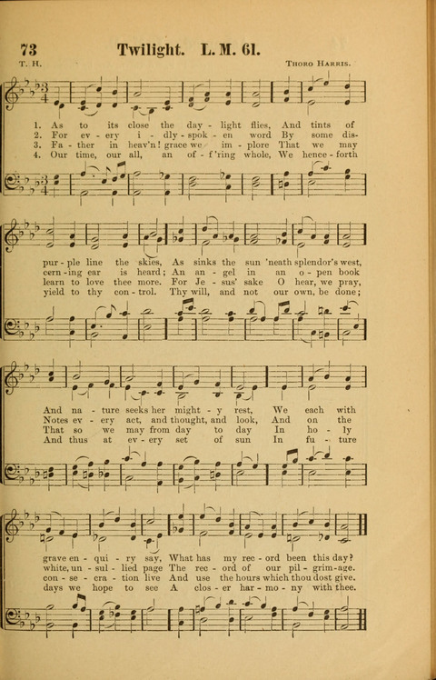 Echoes of Paradise: a choice collection of Christian hymns suitable for Sabbath schools and all other departments of religious work page 71