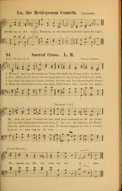 Echoes of Paradise: a choice collection of Christian hymns suitable for Sabbath schools and all other departments of religious work page 93