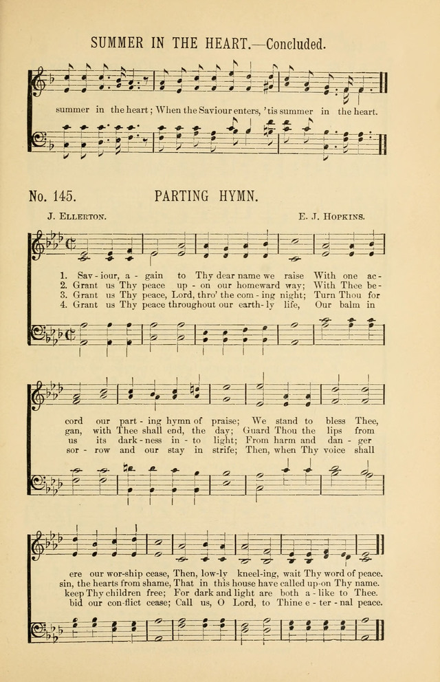 Exalted Praise: a twentieth century collection of sacred hymns for the church, Sunday school, and devotional meetings page 145