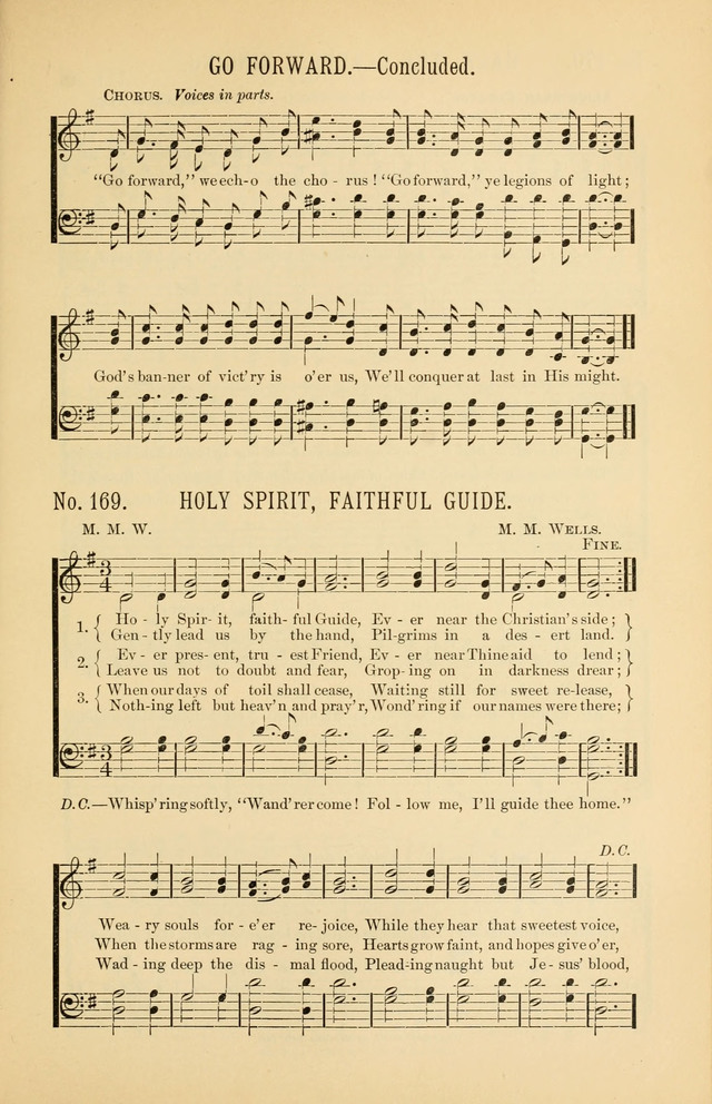 Exalted Praise: a twentieth century collection of sacred hymns for the church, Sunday school, and devotional meetings page 169