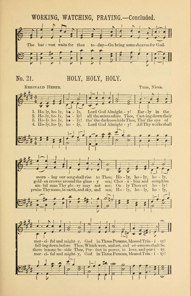 Exalted Praise: a twentieth century collection of sacred hymns for the church, Sunday school, and devotional meetings page 21
