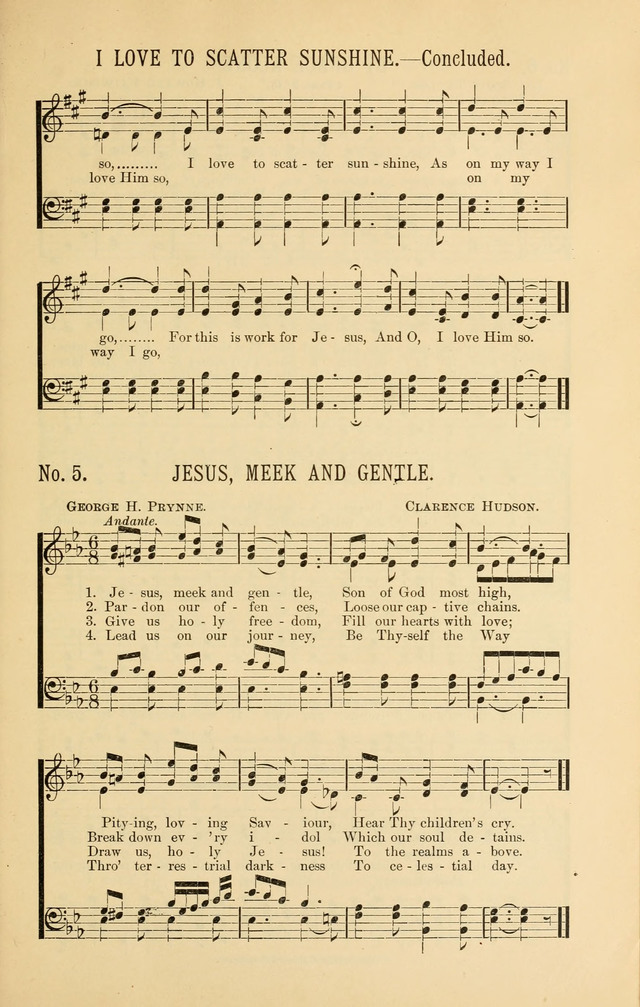 Exalted Praise: a twentieth century collection of sacred hymns for the church, Sunday school, and devotional meetings page 5