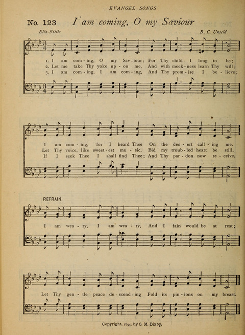 Evangel Songs: words and music, suitable for all services of sacred song page 102