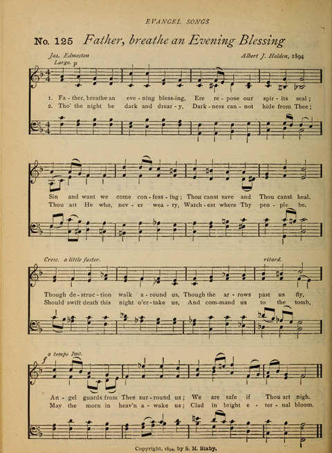 Evangel Songs: words and music, suitable for all services of sacred song page 104
