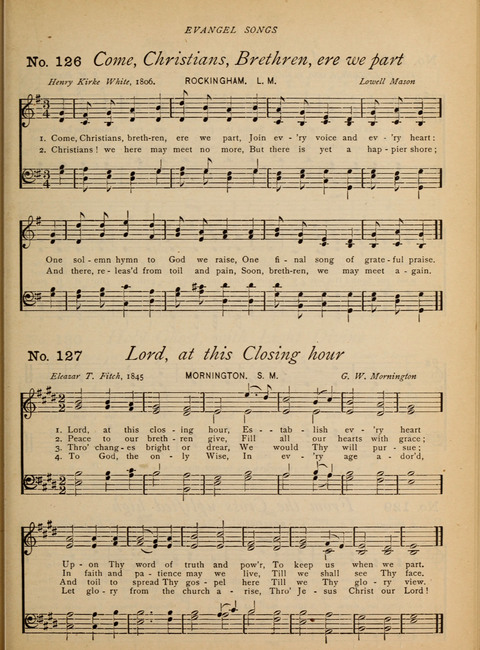 Evangel Songs: words and music, suitable for all services of sacred song page 105