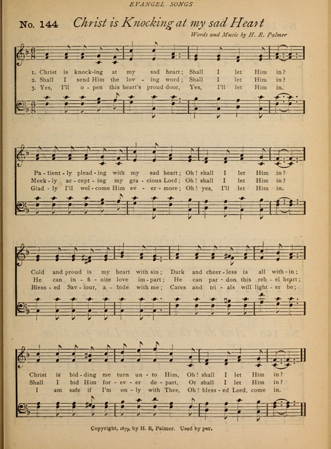 Evangel Songs: words and music, suitable for all services of sacred song page 119