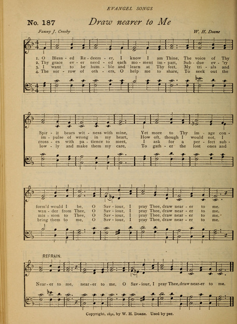 Evangel Songs: words and music, suitable for all services of sacred song page 154