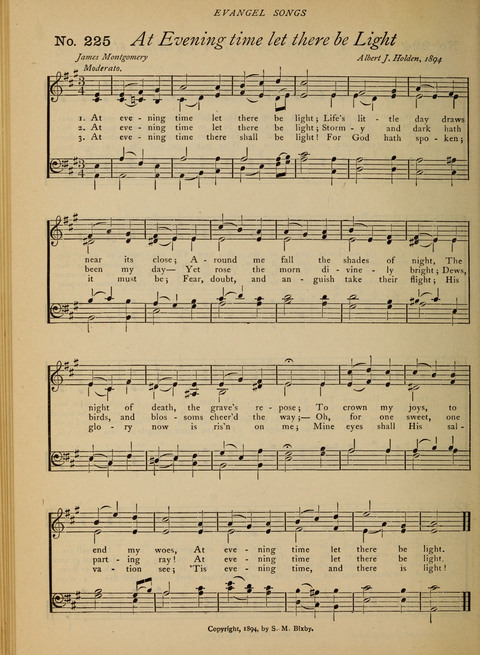 Evangel Songs: words and music, suitable for all services of sacred song page 184
