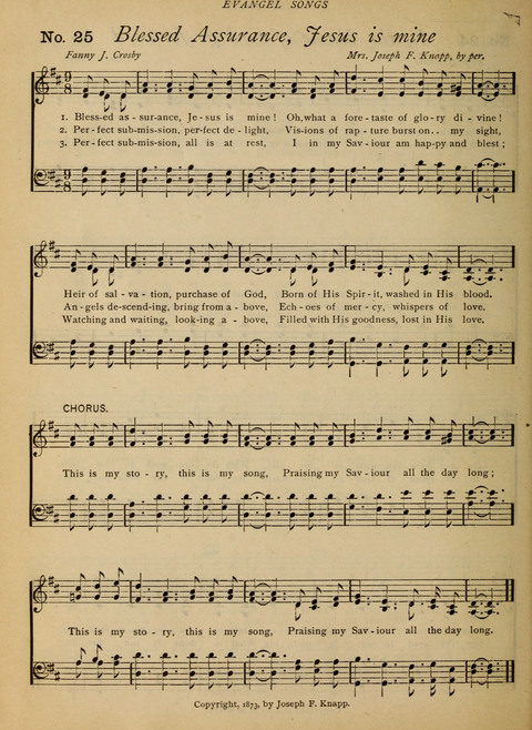 Evangel Songs: words and music, suitable for all services of sacred song page 20