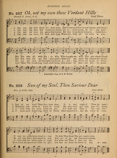 Evangel Songs: words and music, suitable for all services of sacred song page 207