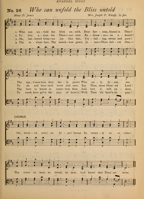 Evangel Songs: words and music, suitable for all services of sacred song page 21