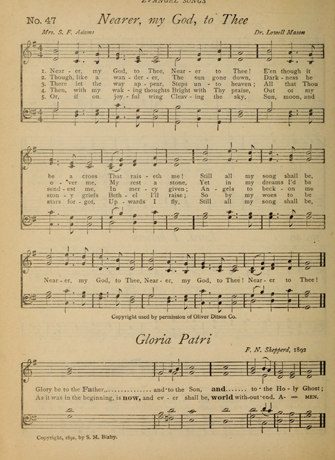 Evangel Songs: words and music, suitable for all services of sacred song page 38